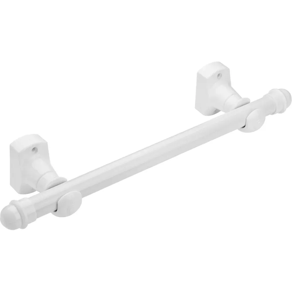 Varão para Cortina com Acessórios Branco Simples 2,00M Kala